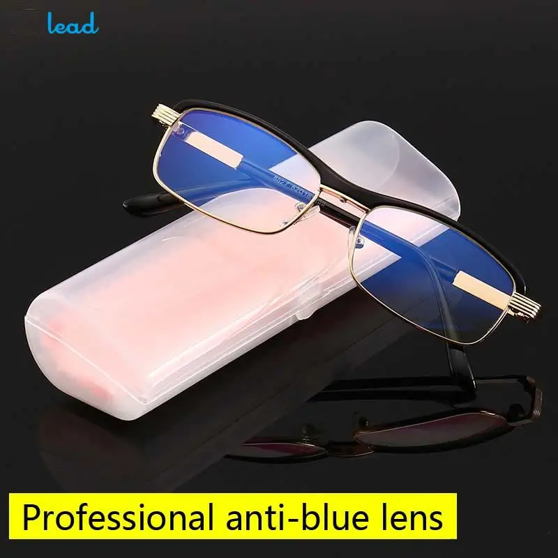 Zilead +1+1.5+2+2.5+3+3.5+4 Bralna Očala Na Recept Optični Presbyopia Očala Ultralahkih Kvadratnih Kovinskih Daljnovidnost Gafas