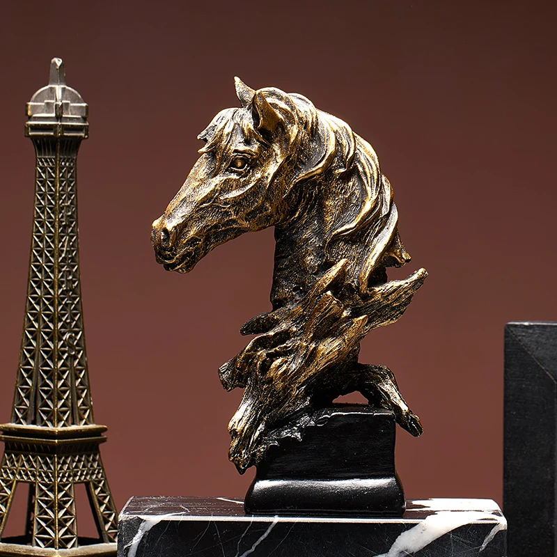 Kiparstvo Konjsko Glavo Abstraktni Okraski Okraski za Dom, Obrt Figur Miniaturni Model Desk Dekor Dodatki Kip