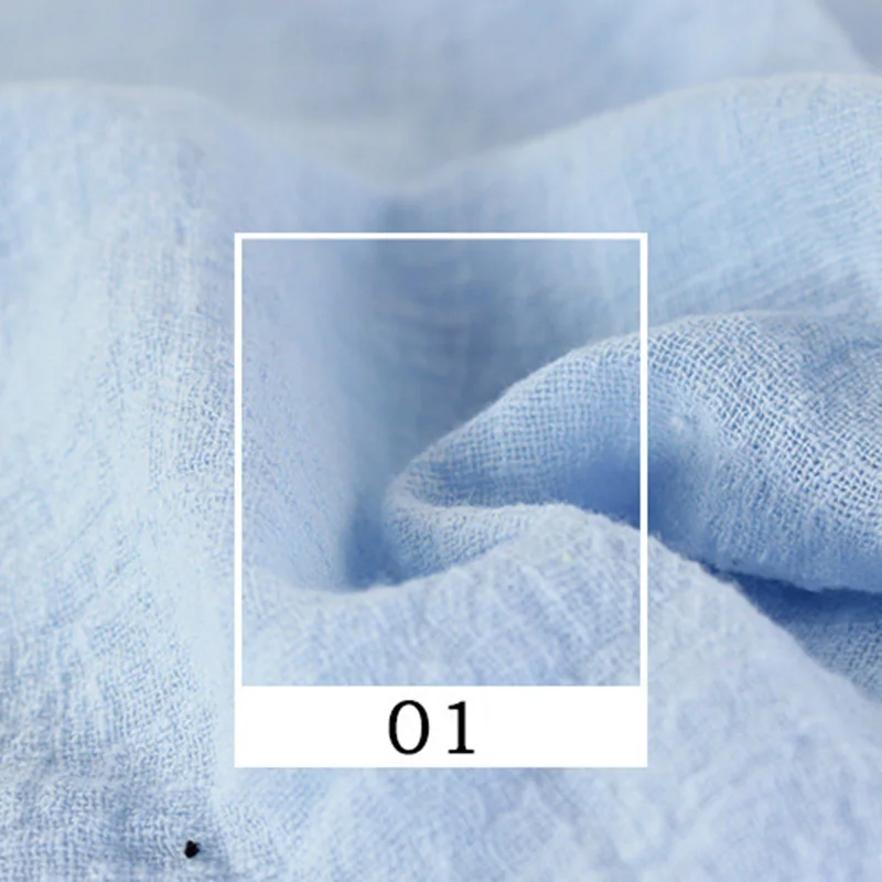50X130cm Mehko Perilo Bombažne Tkanine Organske snovi, Čiste Naravne Lanu Za Šivanje DIY Ročno izdelana Oblačila Mozaik Tkanine