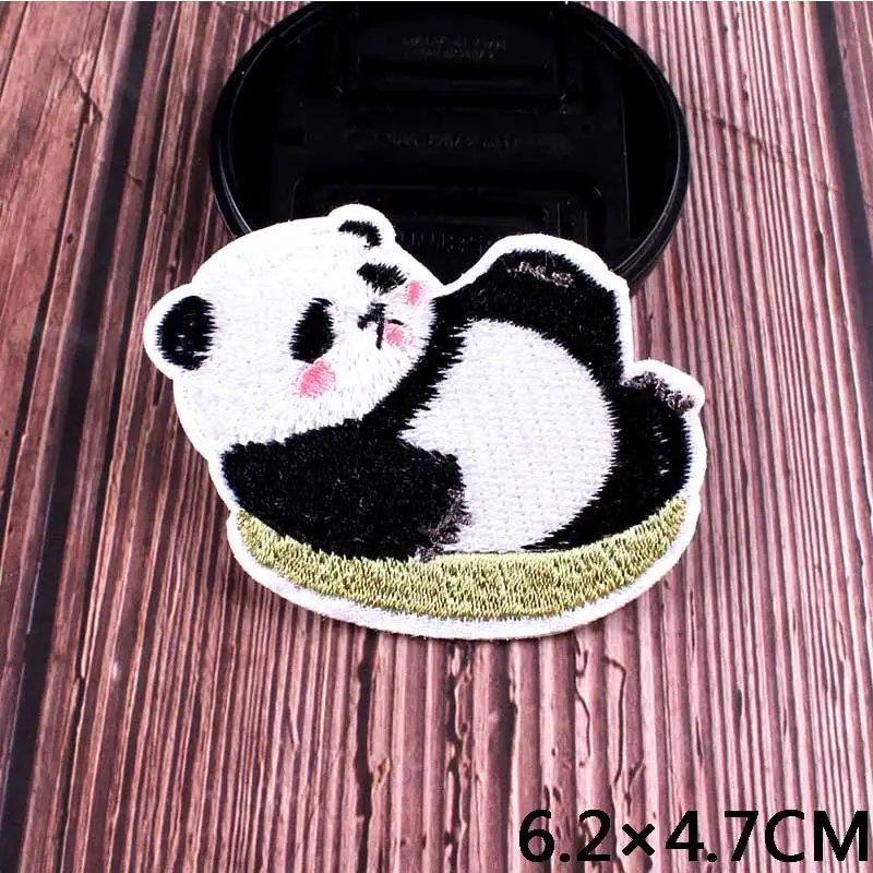 Srčkan Panda Pes Obliž Železa Na Obliži Risanka Živali Vezenega Obliži Za Oblačila Proge Anime Obliž Nalepke Aplicirano Dekor
