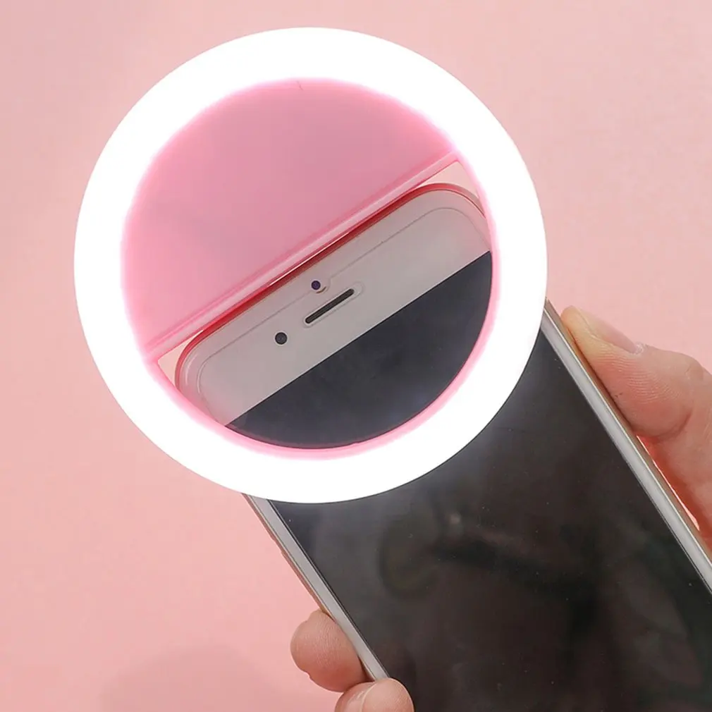 Novo Selfie Svetlobni Obroč Led Svetilka, Mobilni Telefon Objektiv Univerzalno Selfie LED Lučka Ring Flash Mobilni Telefon, Fotoaparat, Objektivi Svetlobe Prstan Posnetek