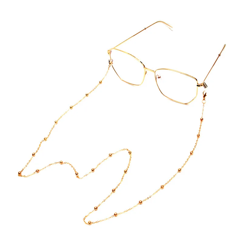 1pcs 70 cm Moda Biser Maska Verige Očala Zanke Za Ženske Kovinsko Retro sončna Očala Verige Očala Kabel Imetnik Vratu Traku