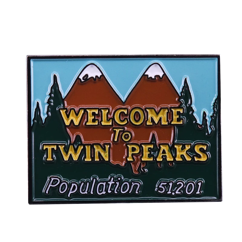 Twin peaks emajl pin broška David Lynch klasični tv serije značko