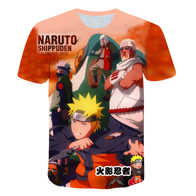 Janpan Anime Kakashi Tshirt Fantje Dekle 3D T-shirt Naruto - Film Sweatshirts Narutos Kakashi Dejanje Slika Tee Srajce Najstnik Vrh