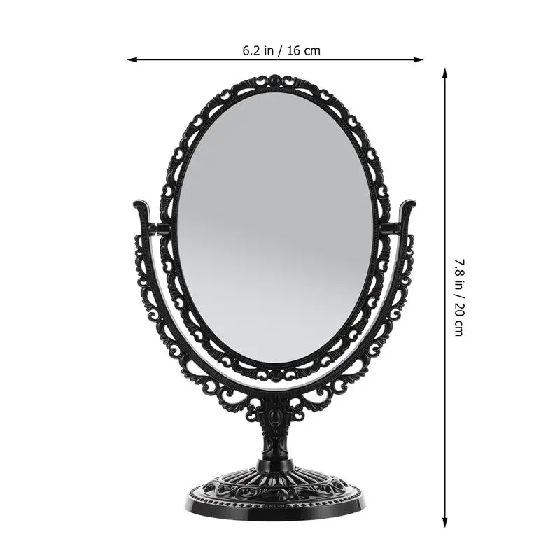 Dvojni Stranski Ličila Ogledalo Veliko Namizje Ogledalo Kozmetično Ogledalo Letnik Ogledala Retro Oblači Ličila Ogledalo Namizje Ogledala