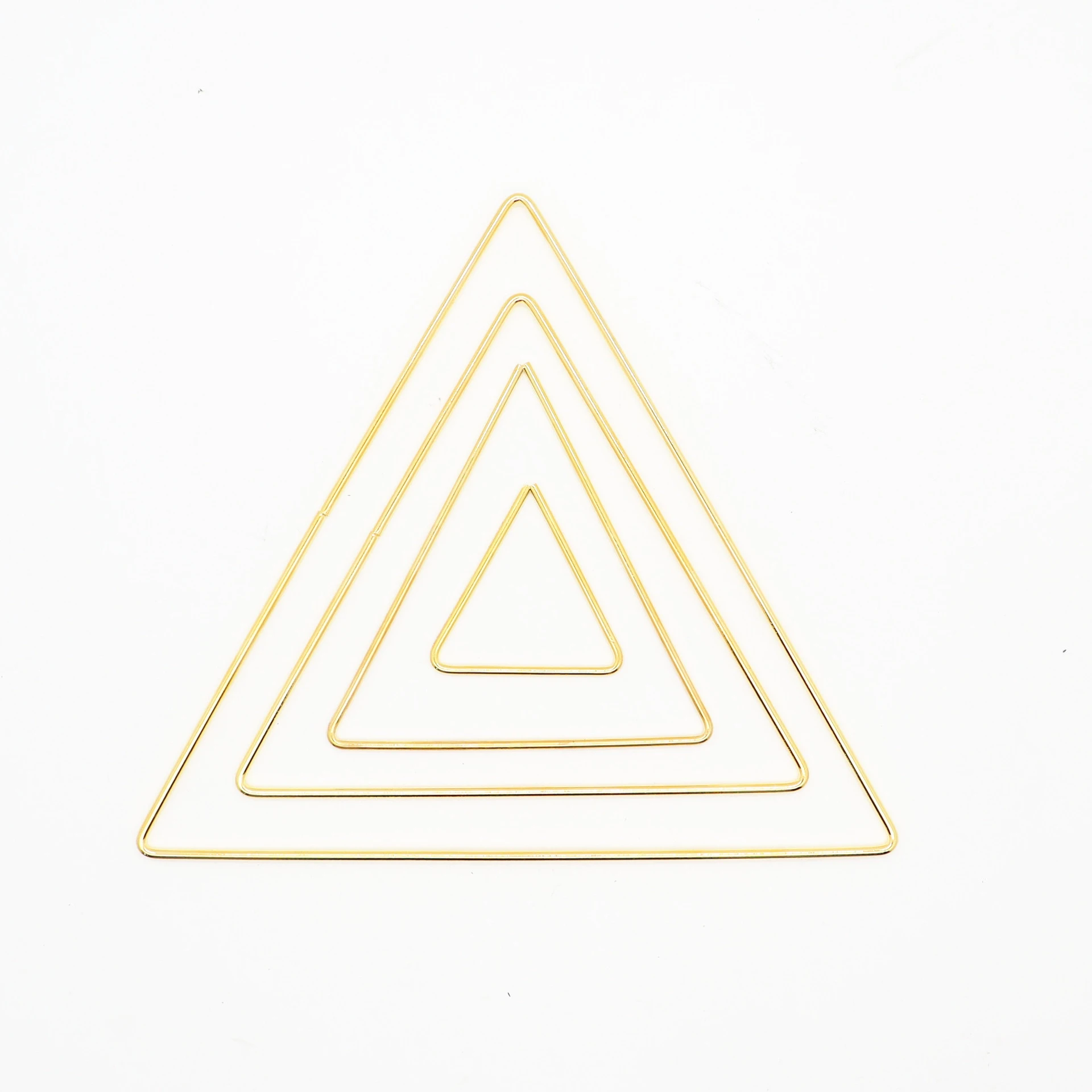 Gloden Barvni Kvadrat, Trikotnik Hoop Nezakonitih Železa Obroč DIY Materiala Ustvarjalne Dreamcatcher Viseči Okras