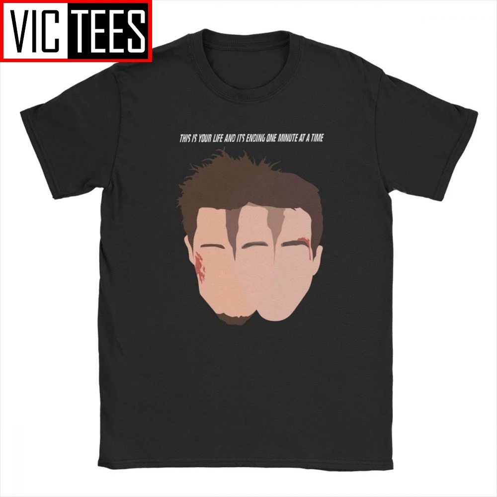 Predstavljajte si, Fight Club T Shirt za Moške Bombaž Priložnostne Tshirt Tyler Pravilo Carter Milo Film Camisas Hombre Darilo