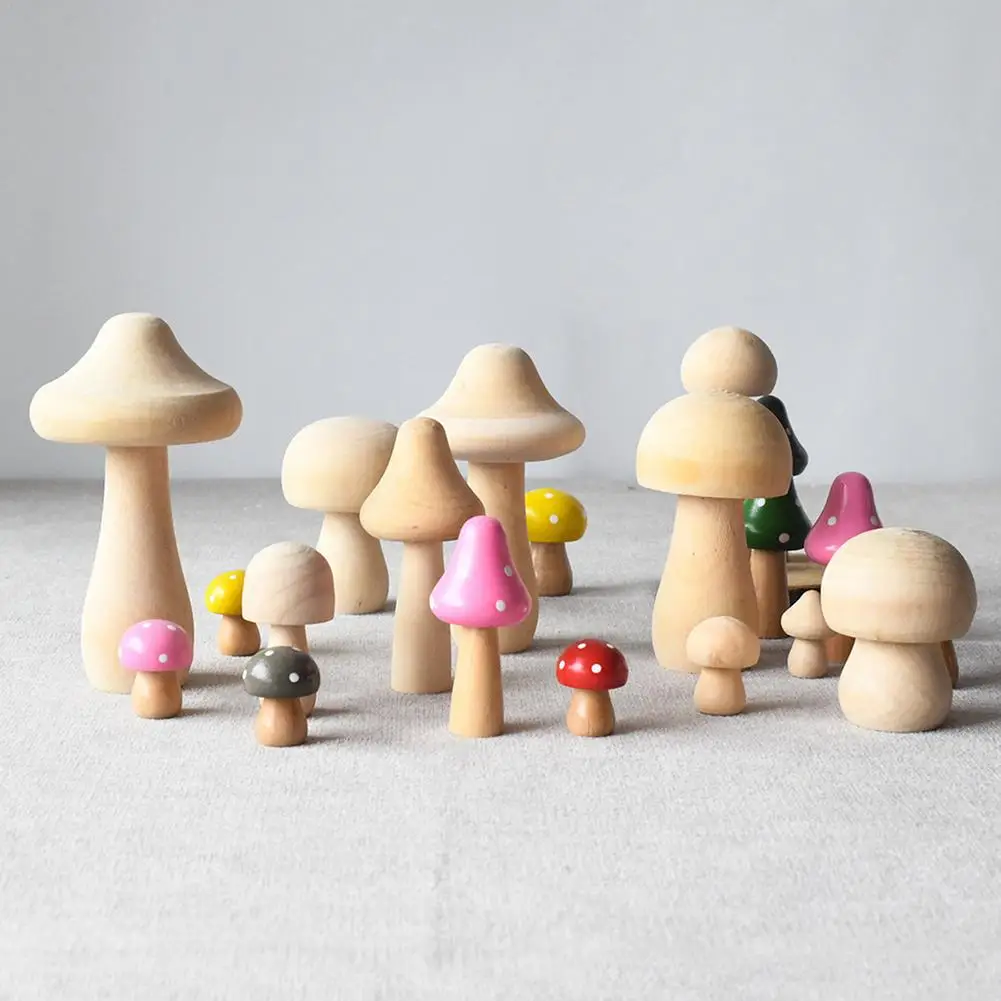 DIY Leseno Vrtno Gob Dekoracijo Miniaturne Igrače za Otroke Domov Avto Okraski Sulptures Doma Dekor Otrok Darilo za Rojstni dan