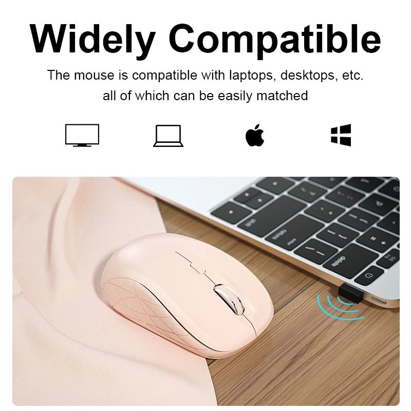 2.4 G Brezžična Miška za Prenosni računalnik Mac Mini Prenosni Izklop Ergonomska Miši za Namizni Računalnik Prenosni RAČUNALNIK Gamer Mause Tiho Miško