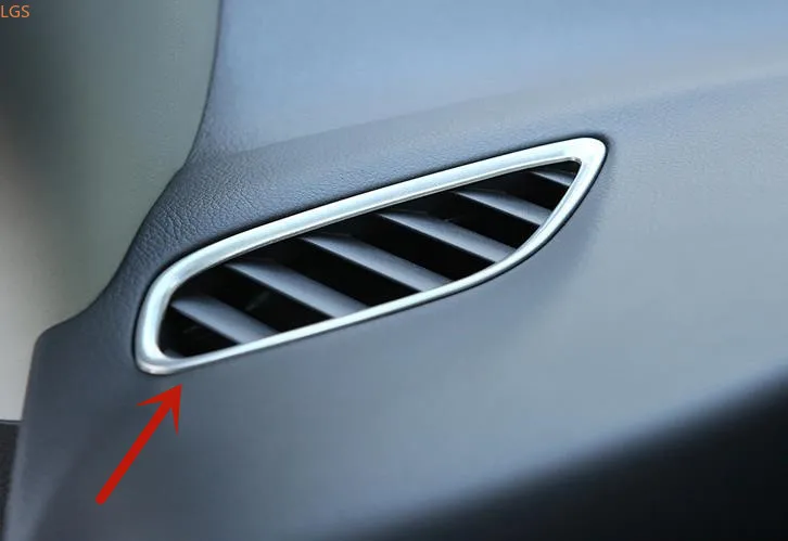Za Mitsubishi Eclipse Križ 2013-2019 ABS Chrome/nerjaveče jeklo klimatska naprava vtičnico dekorativni okvir avto dodatki