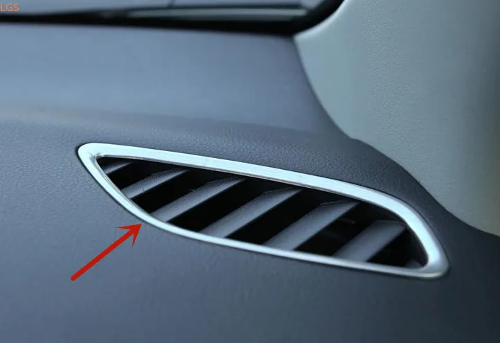 Za Mitsubishi Eclipse Križ 2013-2019 ABS Chrome/nerjaveče jeklo klimatska naprava vtičnico dekorativni okvir avto dodatki