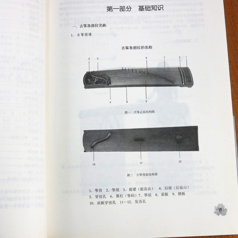 Novo Yuan Sha Guzheng Tutorial knjiga Ravni 1-3 Plemenski Instrument Knjiga za Beginer