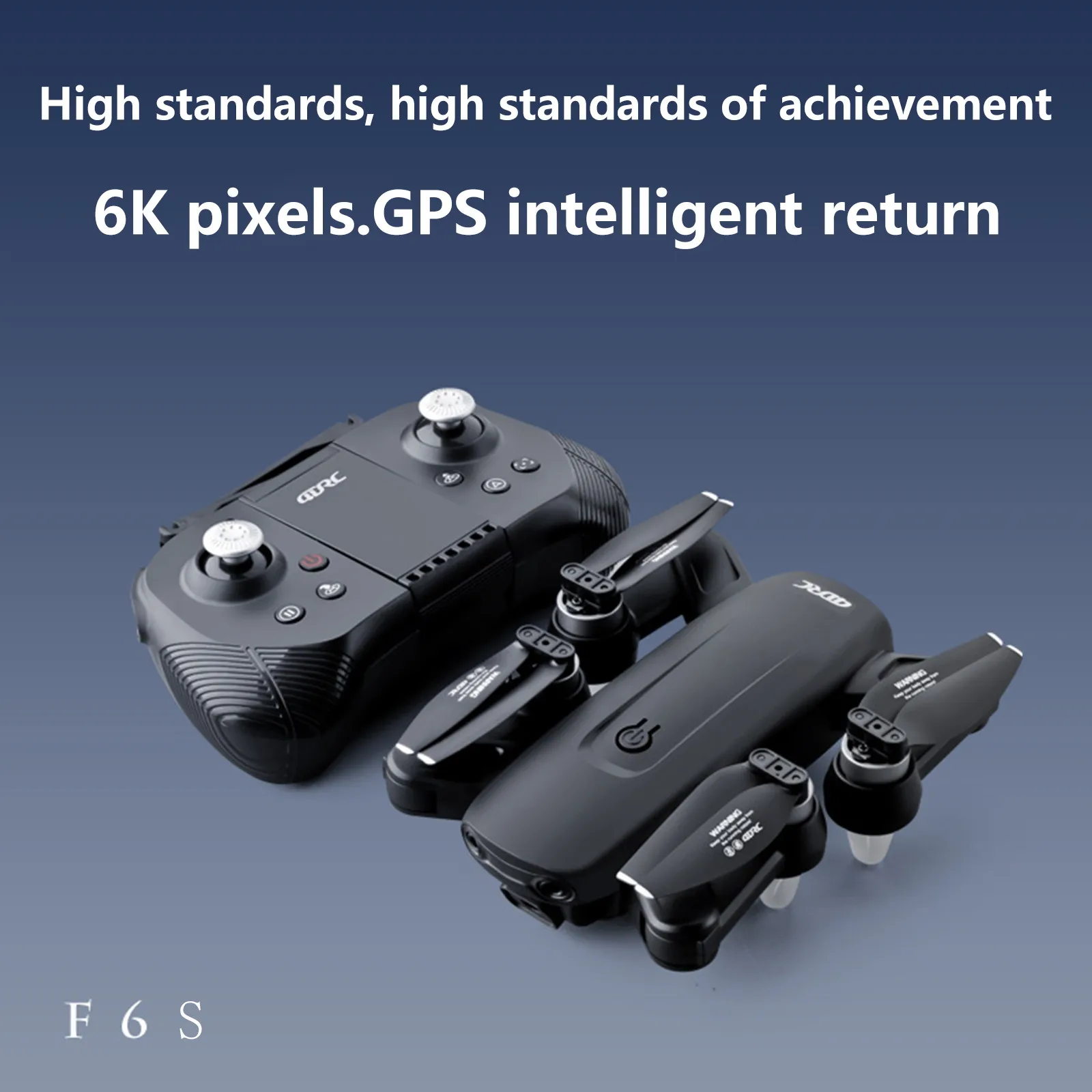 Novo F6S/F6 GPS Brnenje 6K širokokotna Kamera HD FPV brezpilotna letala 5G WiFi Brushless Motor 1000M Wifi 30Mins Optični tok RC Dron