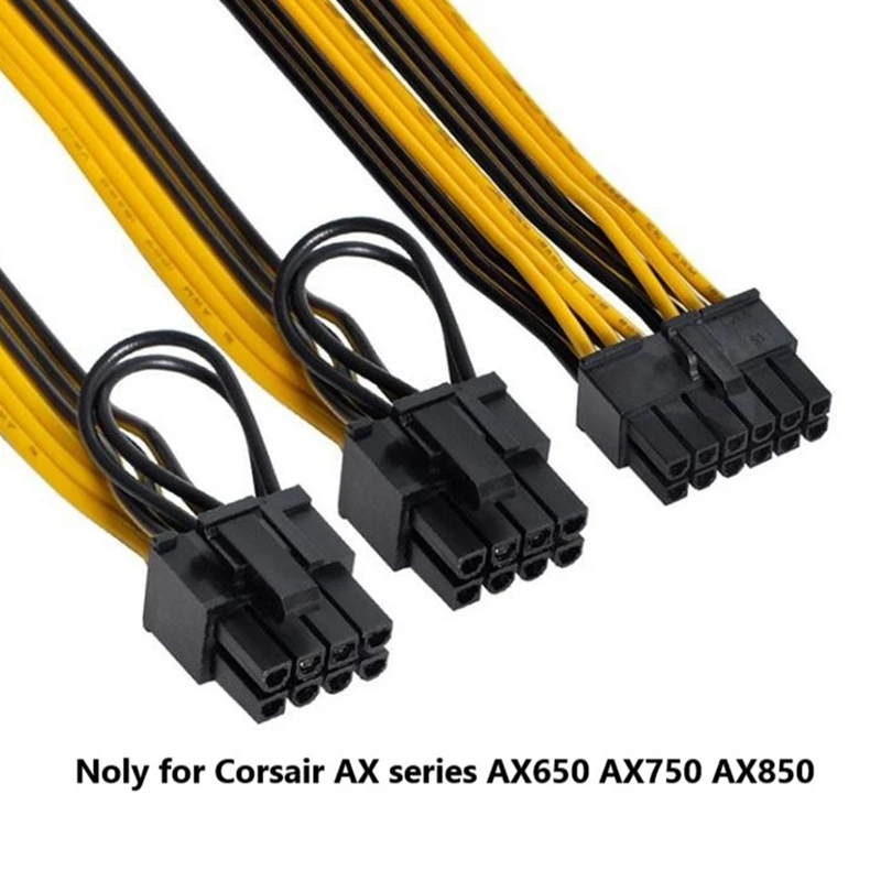 12Pin Dvojni 8Pin(6+2Pin) PCI Express GRAFIČNO Grafično Kartico Napajalni Kabel za Corsair AX Serija AX650 AX750 AX850