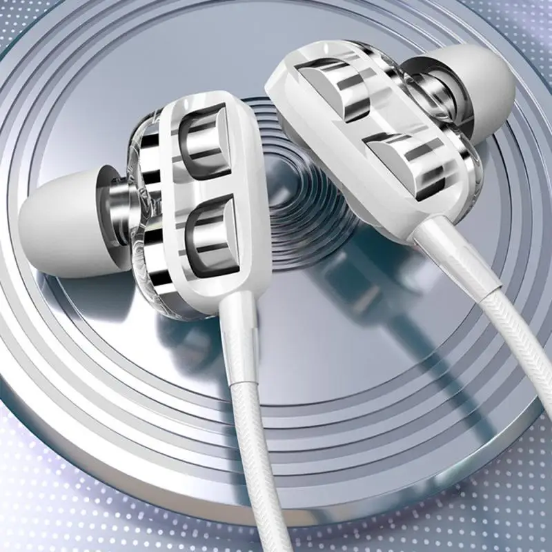 Hitra Dostava Žične Slušalke Quad Core Bas Dvojno Dinamično Z vgrajenim Mikrofonom 3,5 mm V Uho Žične Slušalke Gaming Slušalke z mikrofonom