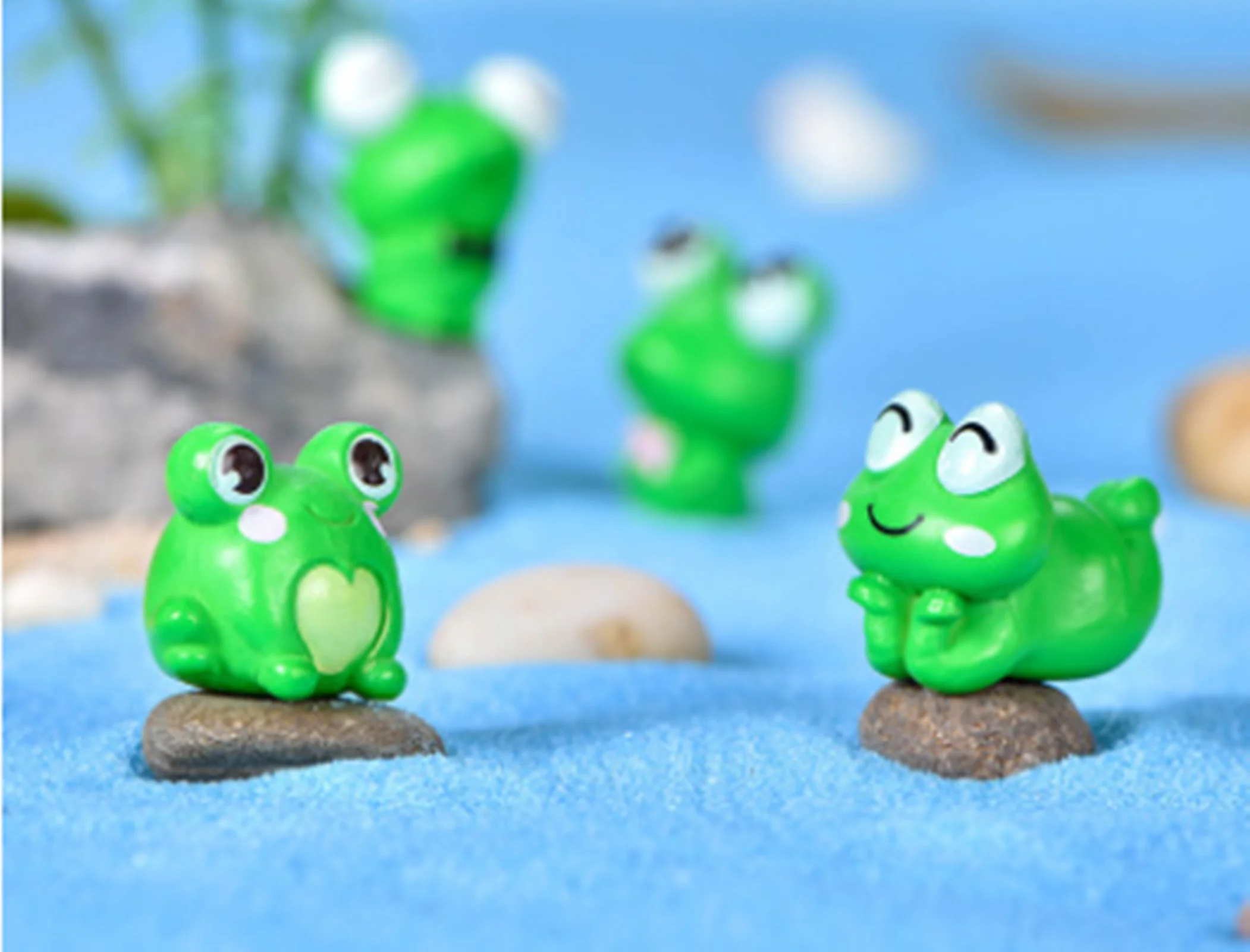 18pcs Srčkan Mini Žaba Okraski Miniaturne Figurice Živali Model Vrt Miniaturni Krajine Diy Obrti, Domači Vrt Dekoracijo