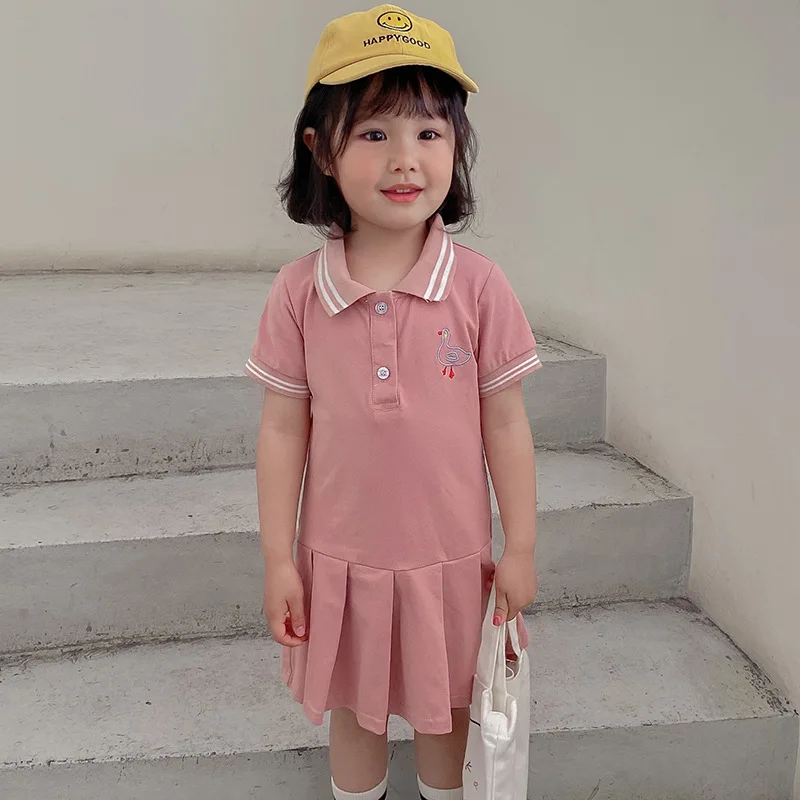 Otroci Oblačila Dekleta Poletje Lolita T Shirt Obleko Polo Priložnostne Obleko 2021 Otrok Obleke Za Najstnike Stranka Fairy Princess Sundress