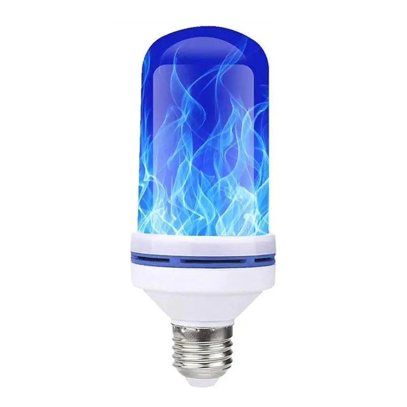 LED Modri Plamen Svetilke 3 Načini Noč Svetlobe Gravity Sensor E26/E27 Dihanje Žarnica za Halloween Dekoracijo Stranka Ozračja Osvetlitev