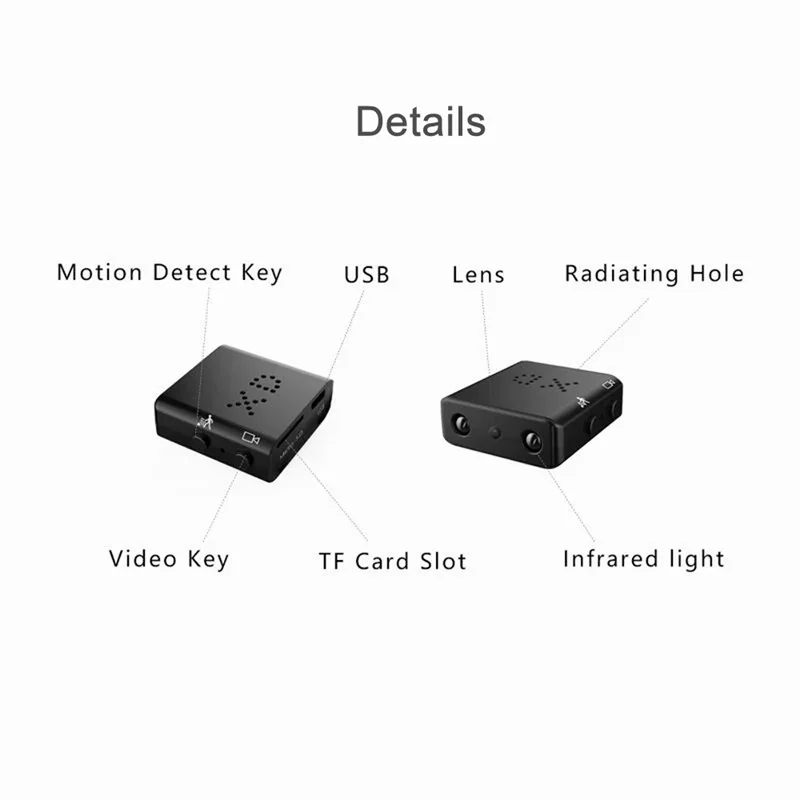 Mini fotoaparat 1080P HD Varnosti mikro Kamero Night Vision s Zaznavanje Gibanja, Snemanje Video Nadzor, wifi kamera