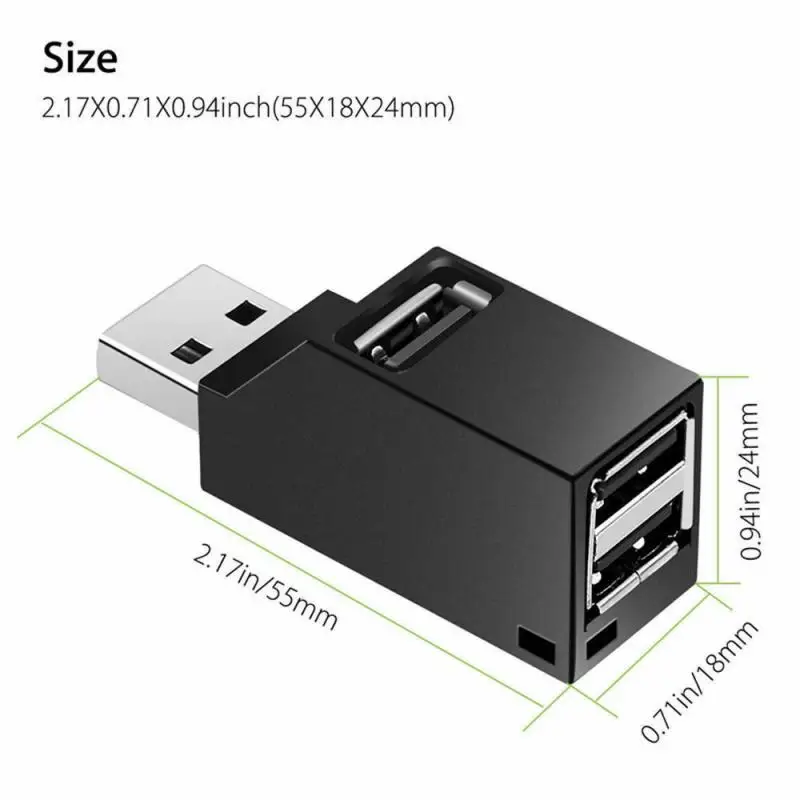 Vroče Prodaje Mini 3 Vrata USB 3.0 Hub Visoke Hitrosti Prenosa Podatkov Splitter Polje Adapter Za MacBook Pro Prenosni RAČUNALNIK Multi-port USB Hub