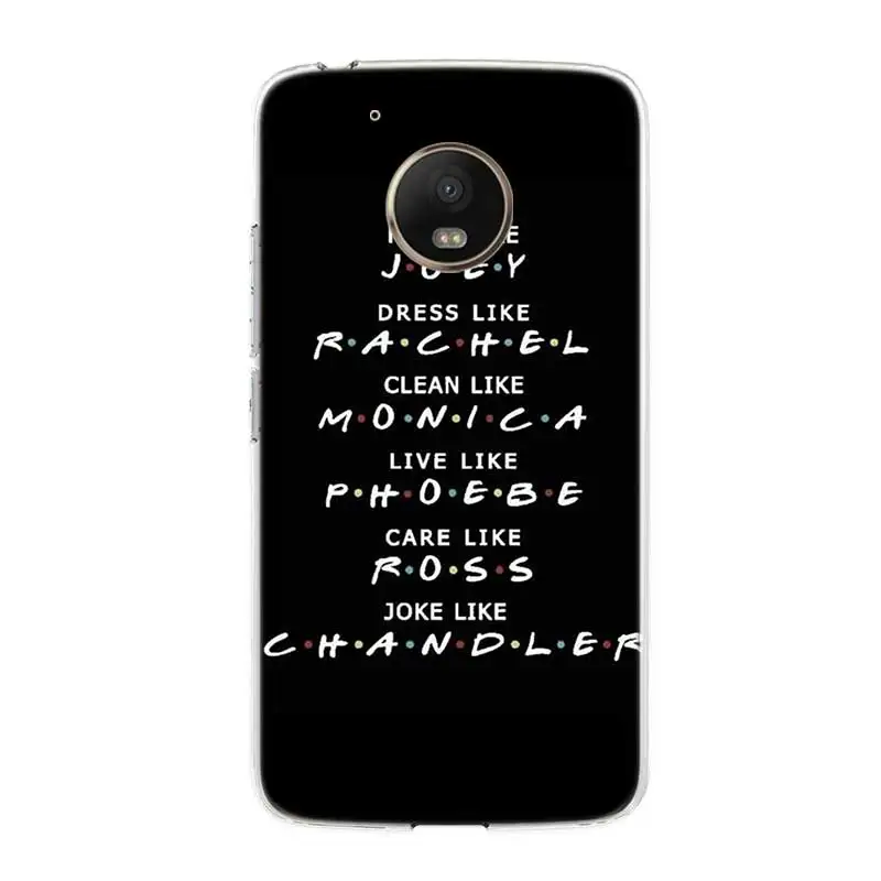 Prijatelji Sezone TV Ameriški Primeru Za Motorola Moto G8 Moč G7 E5 Igrajo G5 G6 G5S Plus Pregleden Telefon Coque