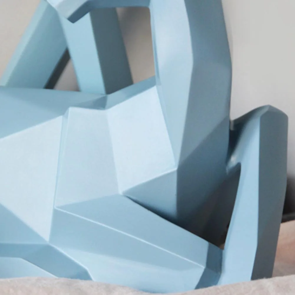 2Pcs Geometrijske Nekaj Jelena Kip Elk Kiparstvo Figur Doma Dnevna Soba Dekor 3D tiskanje tehnologija odlično kiparstvo lepo