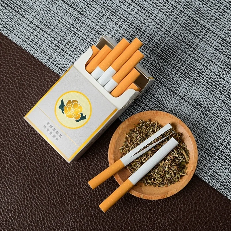FuRongDiHuang Zeliščni Čaj Dim Debele Branck Zdravo Cigaret Brez Nikotina Tobak