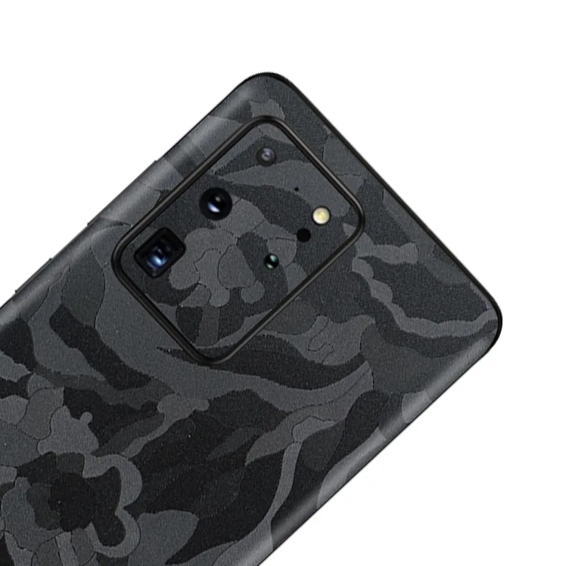 3D Black Prikrivanje Nalepko Kože za Samsung Galaxy S21 Ultra S20 FE Opomba 20 Film Primerih Zaščitnik Ultra Tanek Nalepke za S21 Plus