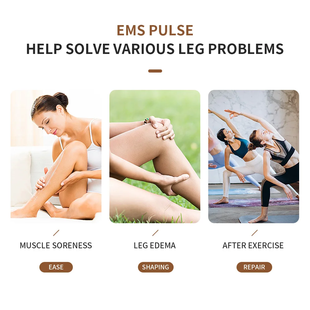 Električni Stopala Massager Mat EMS Impulz Akupunktura Noge Noge Mišični Stimulator 6 Načinu 9 Prestavi USB Polnjenje Brezžično Daljinsko upravljanje