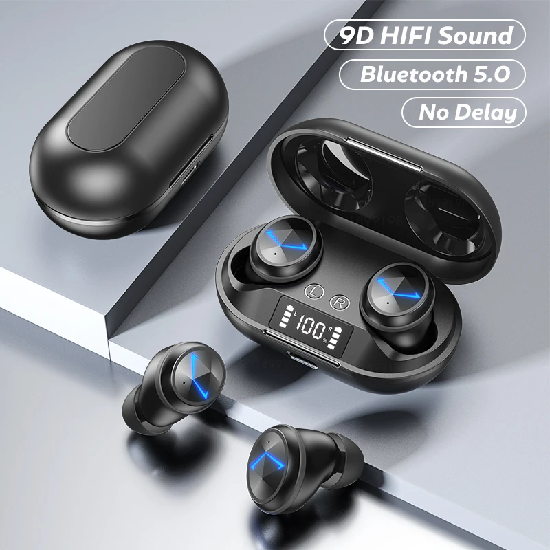 Brezžične Slušalke TWS Bluetooth 5.0 Slušalke Smart šumov Šport Vodotesne Slušalke Glasbe Čepkov Brezžične Slušalke