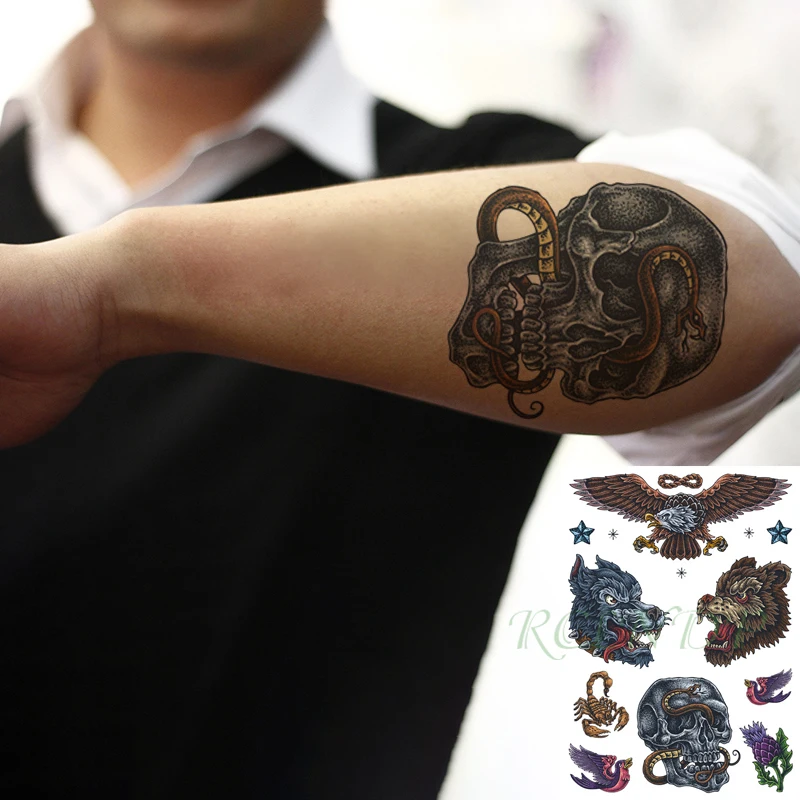 Nepremočljiva Začasni Tattoo Nalepke, Velike Rakovice Tatto Hipokampusu Seks Tattoo Halloween Flash Tatto Ponaredek Tattoo, Za Ženske In Moške