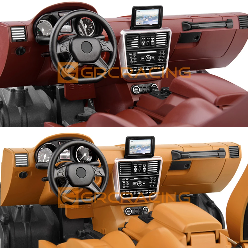 Celotno Notranjost karoserija Cab Sedež v pilotski sedež za instrumentne plošče in krmilni Komplet za TRAXXAS 1/10 TRX4 TRX6 G63 G500 Iskalnik Avtomobila