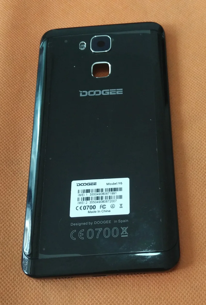 Uporablja Original Zaščitna Baterije Primeru Zajema+kamera stekla za Doogee Y6 Piano Black 5.5