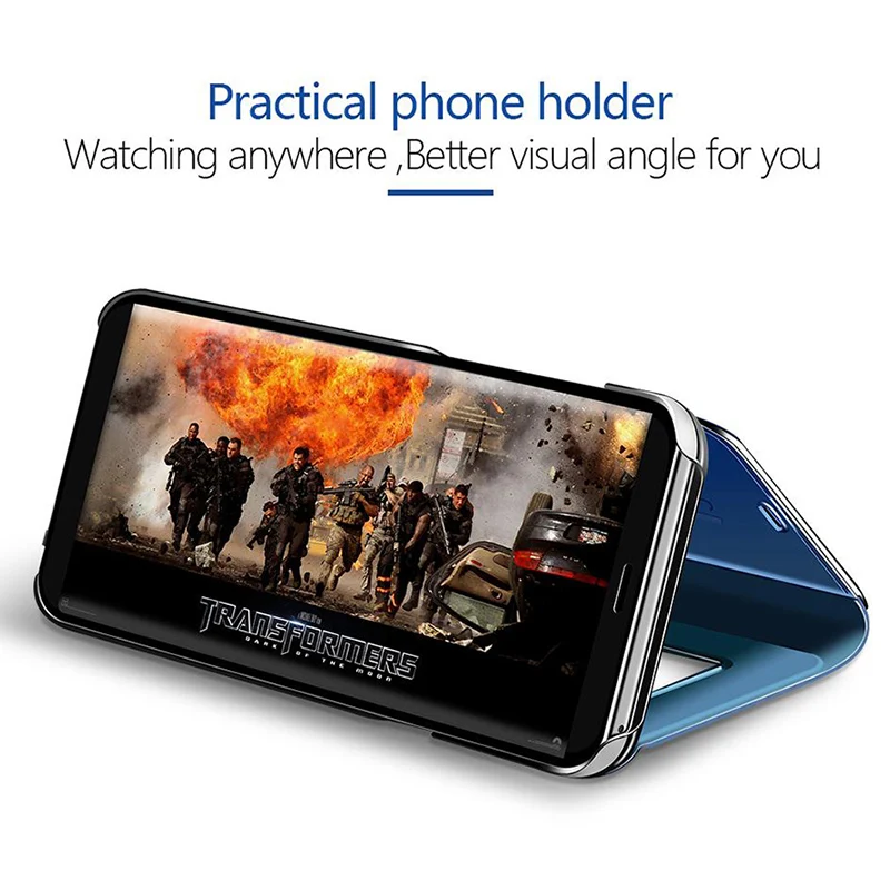 Shockproof Ogledalo Flip Primeru Telefon Za Xiaomi Poco F3 Nazaj Prevleke Za Xiomi Xaomi Poco M3 X3 NFC X3 Pro Pocof3 Globalni Oklep