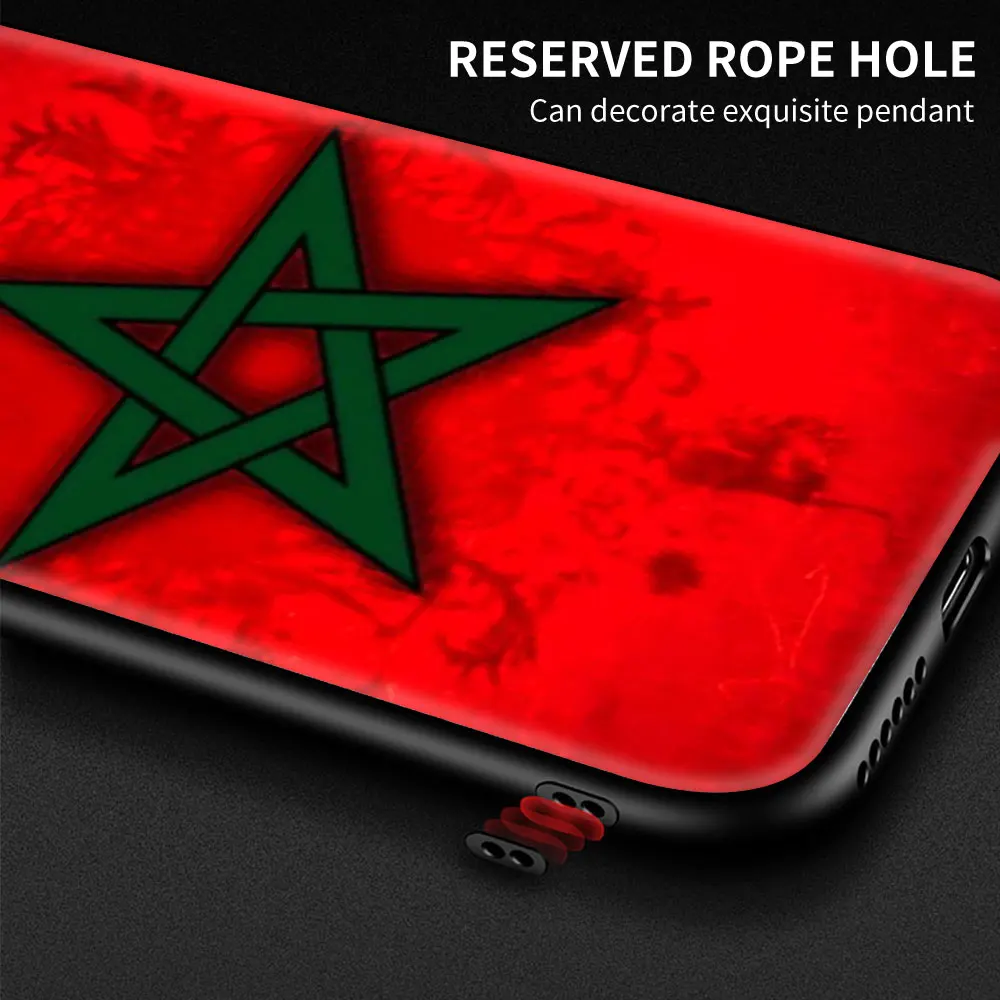 MA Maroc Maroko Zastavo Kritje za Nasprotnega A52 A9 2020 Našli X2 X3 Lite Ace Reno 3 4 5 F11 Pro 5G A53 F15 A73 A7 Telefon Primeru Capa