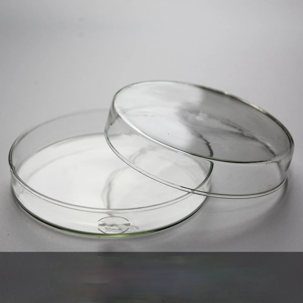 Stekleno petrijevko, 35/60/75/90/100/120/150/180/200mm splošni material borosilicate ploščo