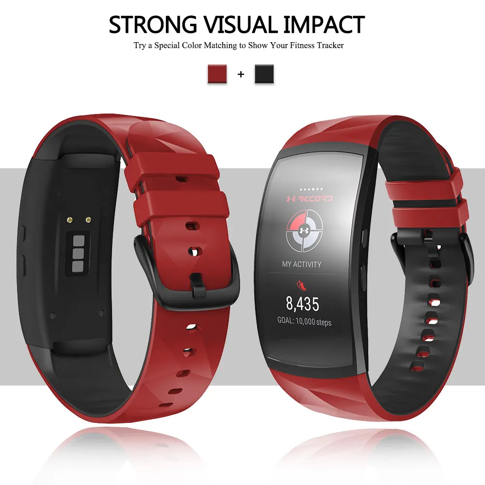 Correa manžeta Za Samsung Prestavi Fit 2 Pro Zamenjava Pasu + Kovinski Sponke Silikonski Watchband Za Samsung Fit2 SM-R360 Trakov