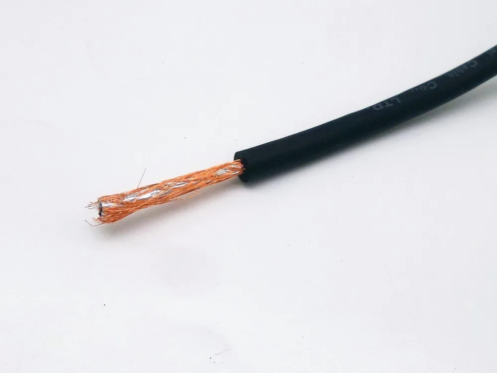 OD 6 mm večino kabel, audio kabel, 2 jedro z bakrom očesa ščit dirigent uporabo 99.99% visoke čistosti OFC oxygen free bakreni 1 meter