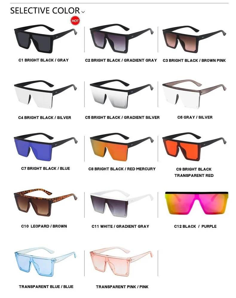 2020 Kvadratnih sončna Očala Ženske Luxury Letnik blagovno Znamko Design očala za Sonce Velik Okvir Ogledalo Rdeča Vijolična Očala UV400