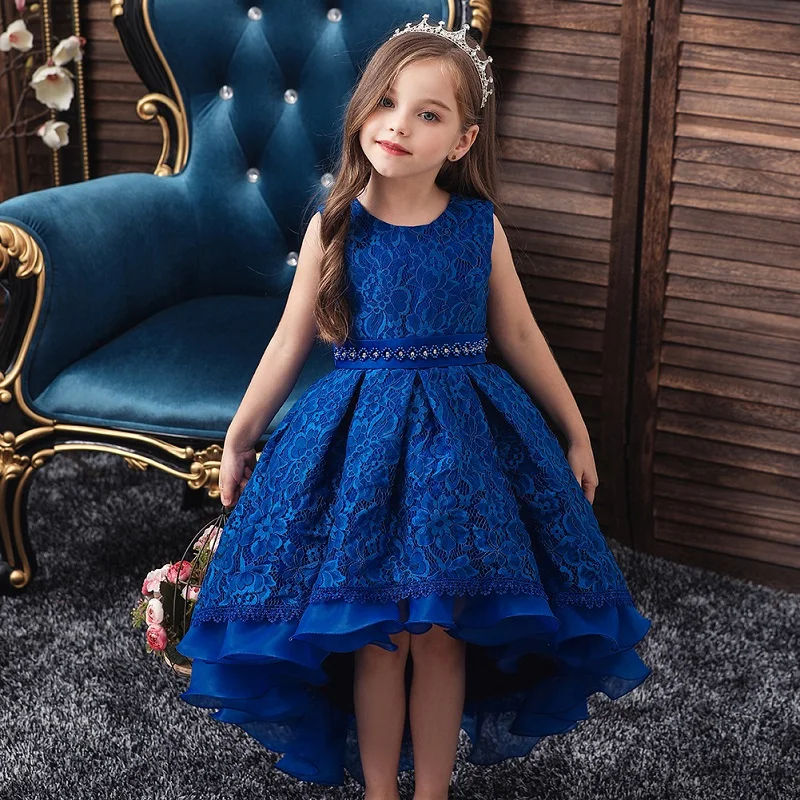 4-14yrs teens Poletje čipke princesa obleko za dekle elegantno rojstni dan obleko dekle obleko Dojencek dekliška oblačila