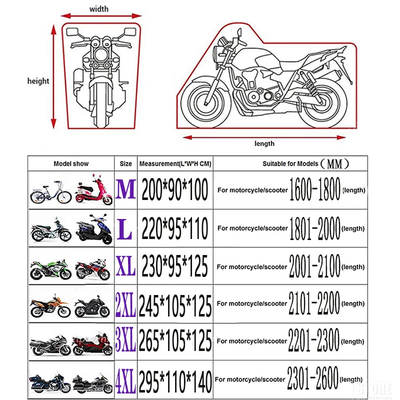 Motocikel kritje nepremočljiva Pit Bike Primeru Za BMW F800R K1600 GT F800 GS 800 R1200R K1300S R1250GS C600 SPORT Moto Dodatki