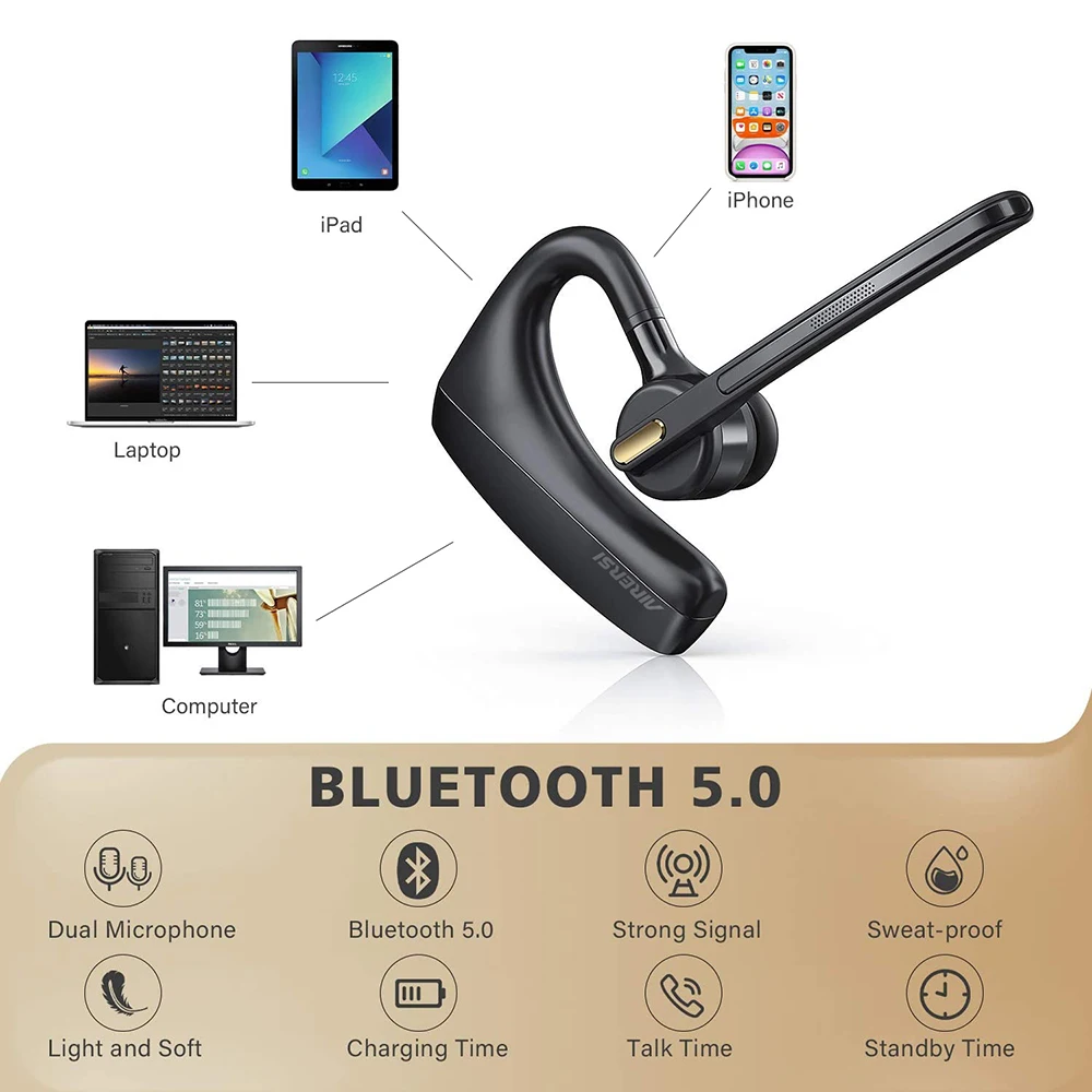 Najnovejši K15 Brezžične Slušalke Bluetooth 5.0 Slušalke aptx HD Slušalka Zmanjšanje Hrupa Slušalke Z Dvojno Mic Za Vse Pametni Telefon