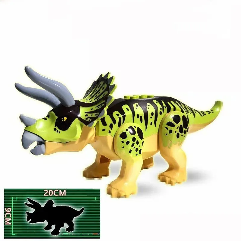 Jurassic Svetu 2 Dinozavra Gradniki Dinozaver Triceratops Figuric Opeke Igrače Darilo Združljiv Blagovnih Znamk