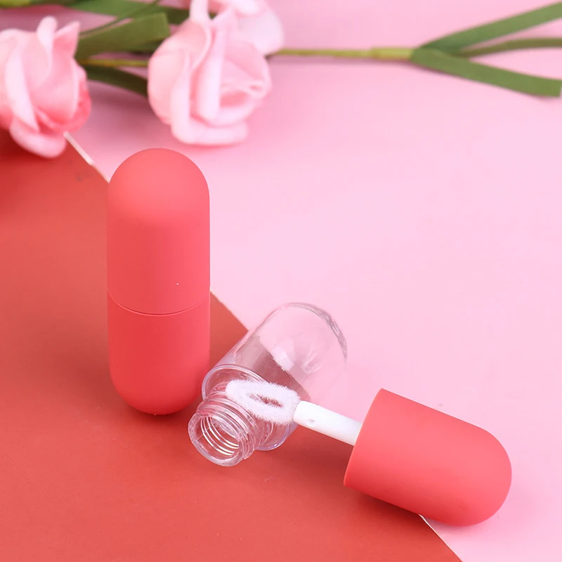 4.5 ML Prazno PE Lip Gloss Cevi Plastičnih Balzam za Ustnice Cev Šminka Mini Vzorec Kozmetični Posodo S Skp