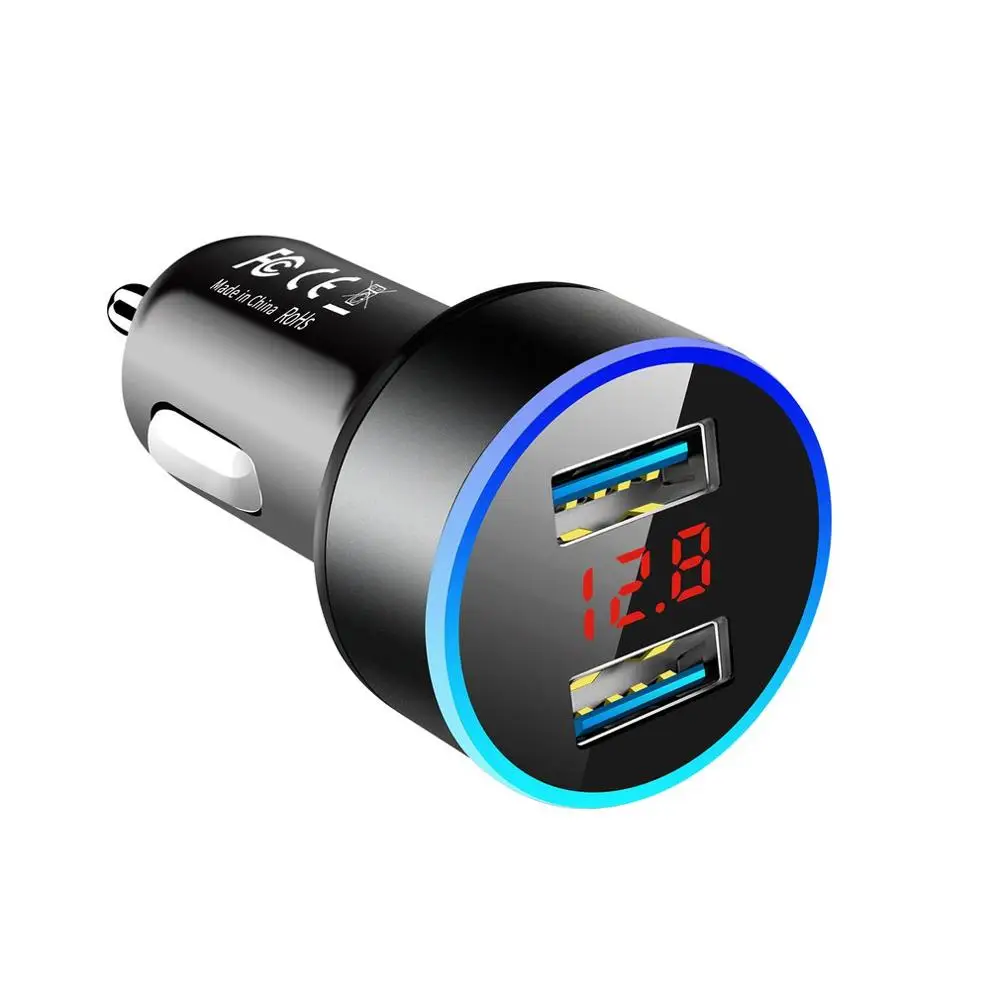 3.1 Dvojno USB Avto Polnilec Z LED Zaslon Univerzalni Mobilni Telefon, Avto Polnilci, Hitro Adapter