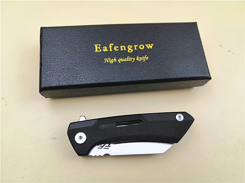Eafengrow EF86 Poaket Folding nož Samll D2 rezilo G10 ročaj Flipper EOS lov kampiranje na prostem Folding nož ribolovno Orodje