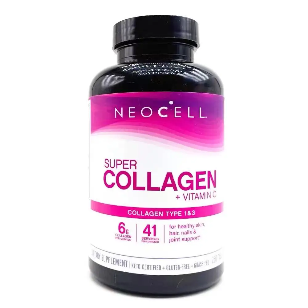 NEOCELL Nas naravnih hydrolytic kolagena I in III + C kolagena+Vitamin 250 tablet 1 steklenica 6000mg Zob proti gubam