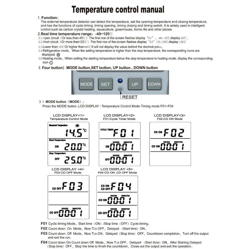 EU/ZDA/AU/UK Timer Stojalo Termostat Digitalni Temperaturni Regulator Vtičnice Vtičnice s Samosprožilcem Stikalo Senzor Sonda za Ogrevanje, Hlajenje
