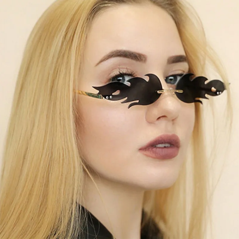 2021 Ženske Plamen Oblike, sončna Očala Mačka Oči Odtenkov, blagovno Znamko, Design Ženska sončna Očala Očala UV400 Gafas De Sol
