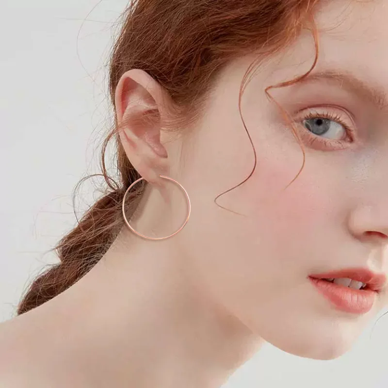 2021 trendy poceni punk zlate barve hoop uhani za ženske dekle svate darilo